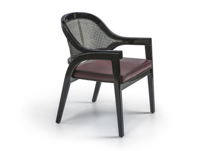 Schwarz Holzstuhl Design Esszimmer Armlehnstuhl Neu Einrichtung Stuhl